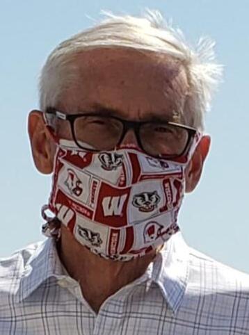 Tony Evers in a mask headshot